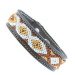 TAMPICO Bracelet Mexicain Tissage & Cuir