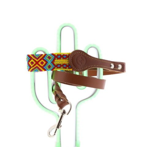 PUEBLA Laisse - Cuir & Tissage
