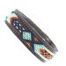 SAN MIGUEL Bracelet Mexicain Tissage & Cuir