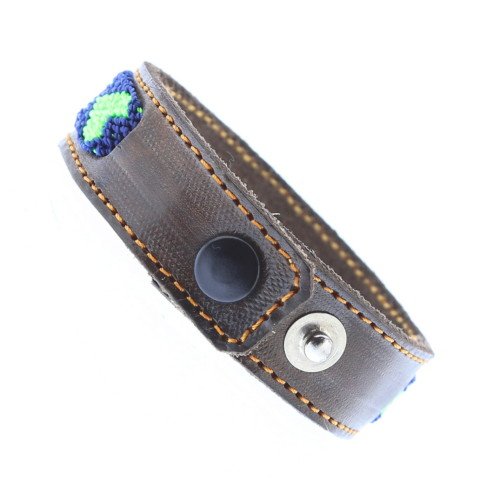 PAPANTLA Bracelet  Mexicain Tissage & Cuir