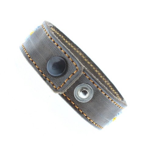 CANDELA Bracelet Mexicain Tissage & Cuir