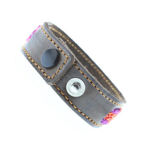 CHOLULA Mexican Bracelet Weaving and Leather